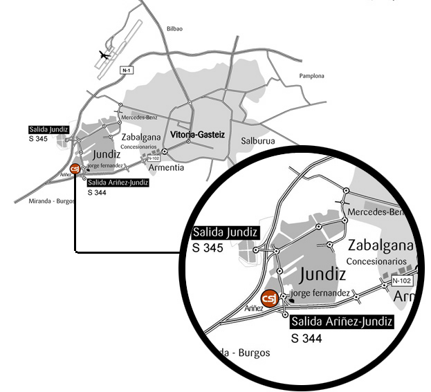 mapa de localización del centro